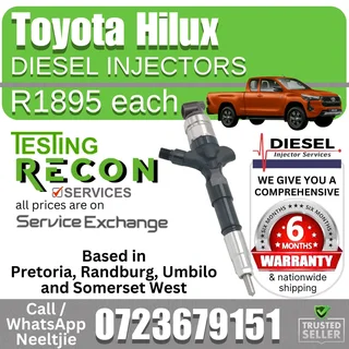 Toyota Hilux Diesel Injectors for sale