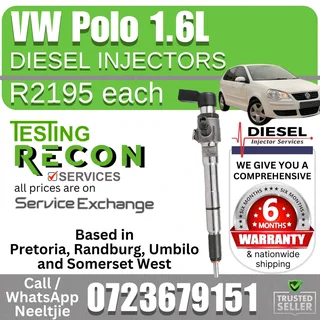 VW Polo 1.6L Diesel Injectors for sale