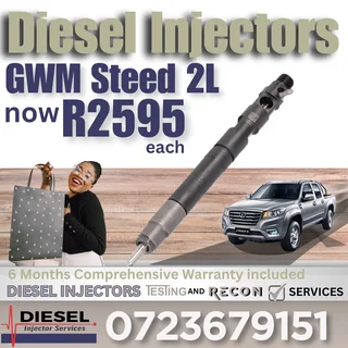 GWM Steed 2L diesel injectors for sale