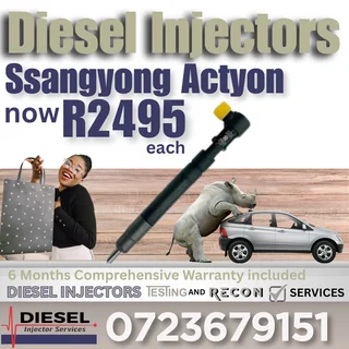 Ssangyong Actyon diesel injectors for sale