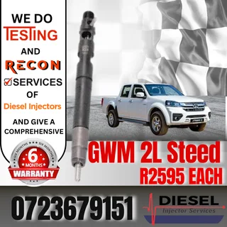 GWM Steed 2L diesel injectors for sale