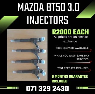 Mazda Bt50 3.0 Diesel Injectors For Sale With Warranty