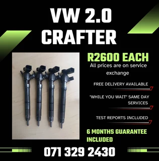 Vw Crafter 2.0 Diesel Injectors For Sale With Warranty
