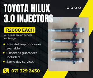 Toyota Hilux 3.0 Injectors For Sale With Warranty On