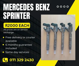 Mercedes Benz Sprinter Injectors For Sale With Warranty On