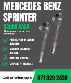 Mercedes Benz Sprinter Injectors For Sale With Warranty