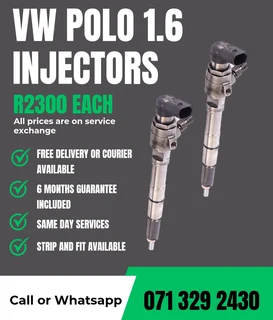 Vw Polo 1.6 Diesel Injectors For Sale With Warranty