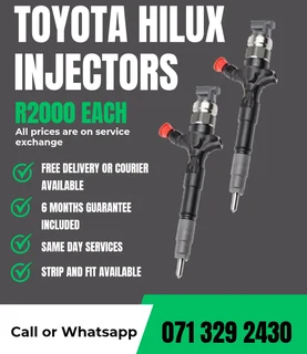 Toyota Hilux 3.0 Injectors For Sale With Warranty