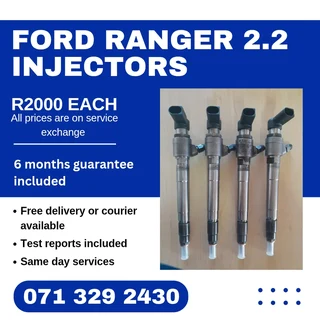 FORD RANGER 2.2 DIESEL INJECTORS FOR SALE WITH WARRANTY