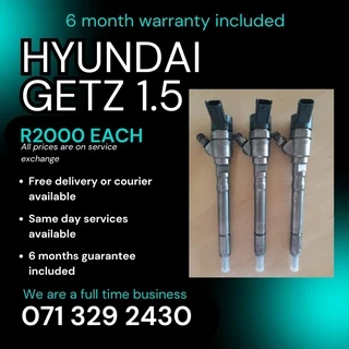 Hyundai Getz 1.5 Diesel Injectors For Sale With Warranty