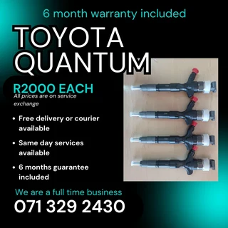 Toyota Quantum Diesel Injectors For Sale With Warranty
