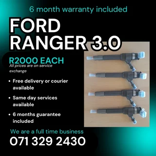 Ford Ranger 3.0 Diesel Injectors For Sale With Warranty