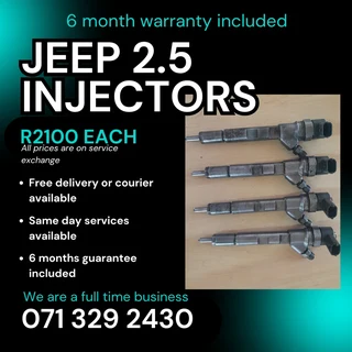 Jeep 2.5 Diesel Injectors For Sale With Warranty