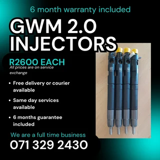 Gwm 2.0 Injectors For Sale With Warranty On