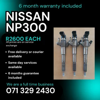 Nissan Np300 Injectors For Sale With Warranty On