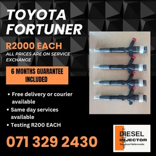 Toyota Fortuner Diesel Injectors For Sale With Warranty