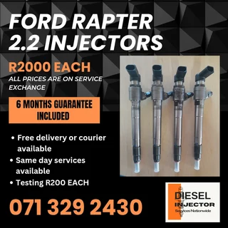 Ford Rapter 2.2 Diesel Injectors For Sale With Warranty On