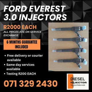 Ford Everest 3.0 Diesel Injectors For Sale With Warranty