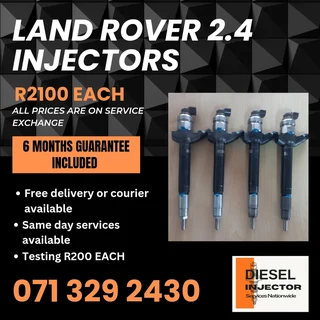Land Rover 2.4 Diesel Injectors For Sale With Warranty