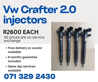 Vw Crafter 2.0 Diesel Injectors For Sale With Warranty