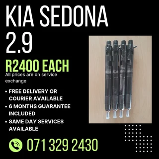 Kia Sedona 2.9 Injectors For Sale With Warranty