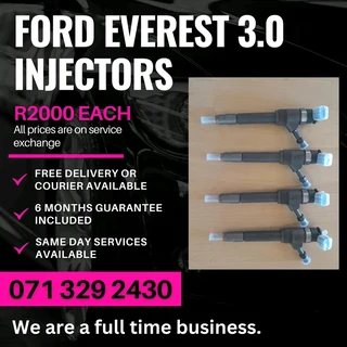 Ford Everest 3.0 Diesel Injectors For Sale With Warranty