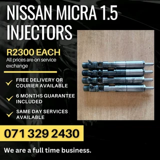 Nissan Micra 1.5 Diesel Injectors For Sale With Warranty