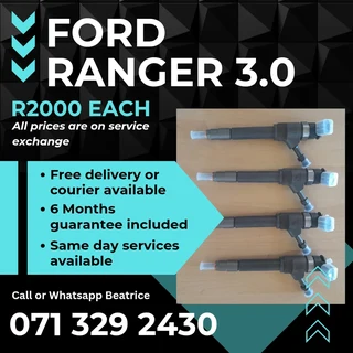 Ford Ranger 3.0 Diesel Injectors For Sale With Warranty