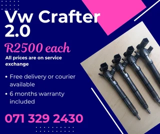 Vw Crafter 2.0 Diesel Injectors For Sale With Warranty