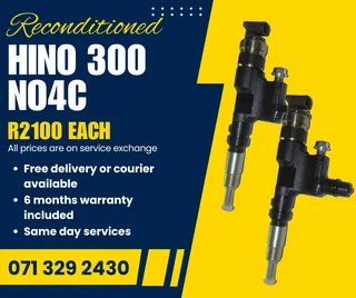 Hino 300 Truck Diesel Injectors For Sale With Warranty
