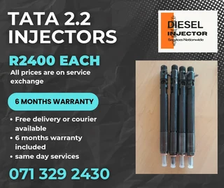 Tata 2.2 Injectors For Sale With Warranty On