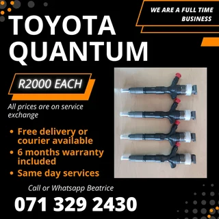 Toyota Quantum Diesel Injectors For Sale With Warranty