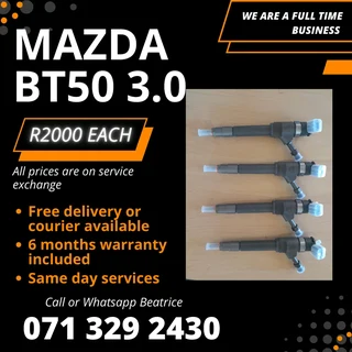Mazda Bt50 3.0 Diesel Injectors For Sale With Warranty On