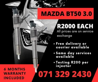 Mazda Bt50 3.0 Diesel Injectors For Sale With Warranty