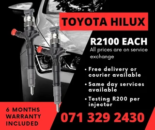 Toyota Hilux Diesel Injectors For Sale With Warranty