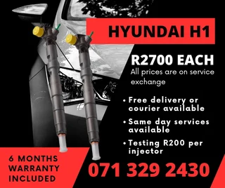 Hyundai H1 Injectors For Sale With Warranty On