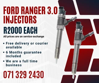 Ford Ranger 3.0 Diesel Injectors For Sale With Warranty