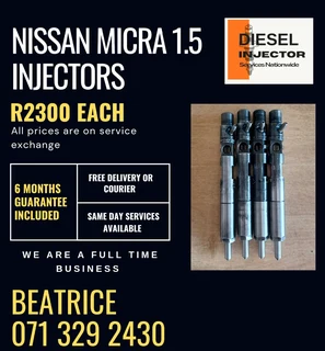 Nissan Micra 1.5 Diesel Injectors For Sale With Warranty