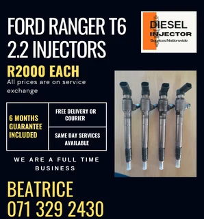 Ford Ranger T6 2.2 Diesel Injectors For Sale With Warranty On