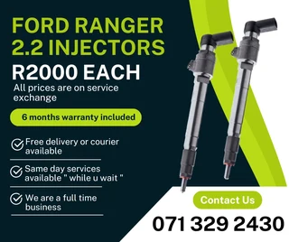Ford Ranger T6 2.2 Diesel Injectors For Sale With Warranty