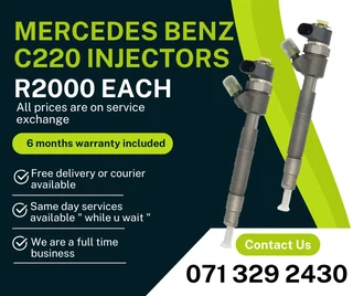 Mercedes Benz C220 Diesel Injectors For Sale With Warranty