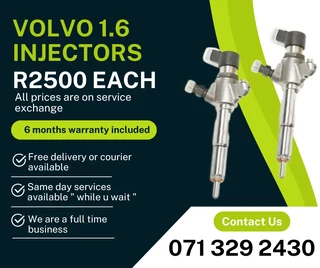 Volvo 1.6 Diesel Injectors For Sale With Warranty On