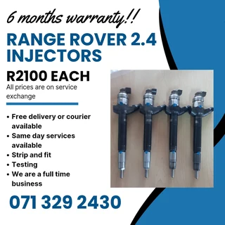 Range Rover 2.4 Diesel Injectors For Sale With Warranty