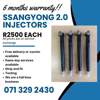 Ssangyong 2.0 Injectors For Sale With Warranty