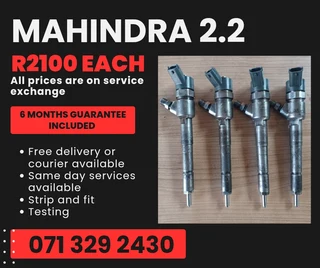Mahindra Mhawk 2.2 Diesel Injectors For Sale With Warranty