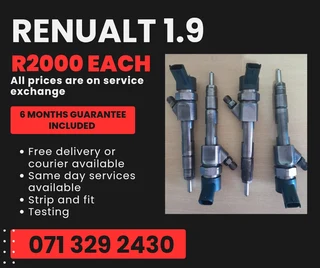 Renualt 1.9 Diesel Injectors For Sale With Warranty
