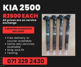 Kia 2500 Diesel Injectors For Sale With Warranty