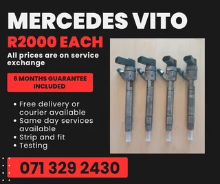 Mercedes Benz Vito Diesel Injectors For Sale With Warranty