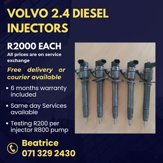 Volvo 2.4 Diesel Injectors For Sale With Warranty