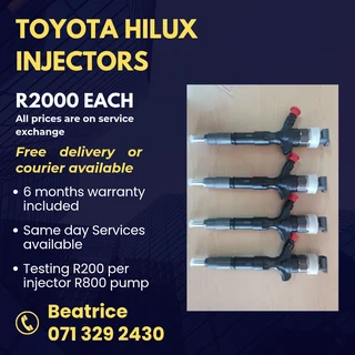 Toyota Hilux Diesel Injectors For Sale With Warranty